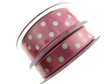 Spotty Satin Polka Dot Ribbon by Berrisford's From The Essentials Range - 15mm