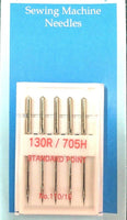 ** DOMESTIC SEWING MACHINE NEEDLES - LEATHER/JEANS/STANDARD WITH FLAT SHANK - ThreadandTrimmings