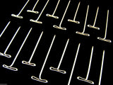 T Pins - Nickel Plated Hardened Steel T Pins For Macrame, Modelling & Wig Craft