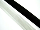 15mm SATIN COVERED POLYESTER BONING by NORTEX, - BLACK or WHITE - 25 Meters - ThreadandTrimmings
