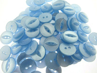 Round Fish Eye Buttons - Fisheye Baby Buttons - 14mm (9/16") - Size 22