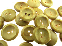 TWO HOLE WEDGED RIM WOODEN BUTTONS - CW3 - ThreadandTrimmings