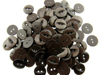 FISH EYE BUTTONS - POLYESTER - SOLID COLOURS - SIZE 36 (23mm - 29/32") - ThreadandTrimmings