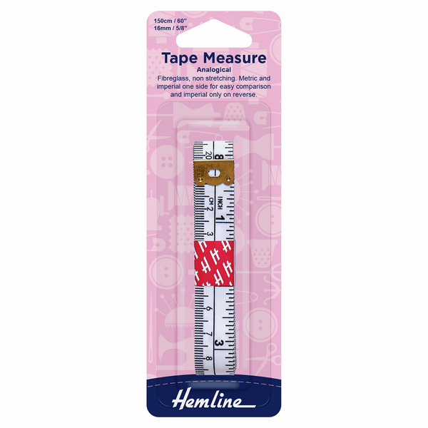 Hemline Tape Measure - Analogical 150cm - Metric/Imperial 149