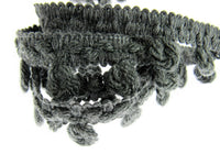 Woolen Braided Fringe Trimmings - Natural Colour Mix - 25mm - Trim By The Meter