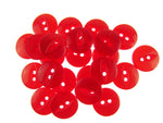 Round Fisheye Buttons - 162 x Bright Red Buttons - Size 22 14mm 9/16" Clearance