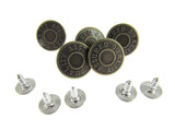 Denim Jean Buttons with Quality Assured in Bronze or Brass Colour 5 Button Pack