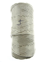 Unbleached Macrame Cotton Piping Cord - 1 Kilo Rolls - 4 Sizes - 100% Cotton