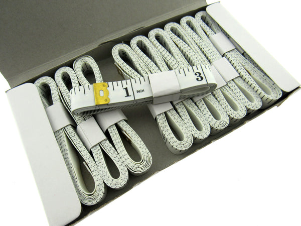 12 Tape Measures with Imperial and Metric Measuring scale.  60" long