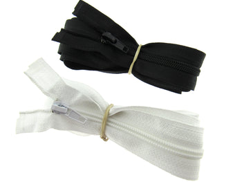 Extra long nylon open end zips 140cm long