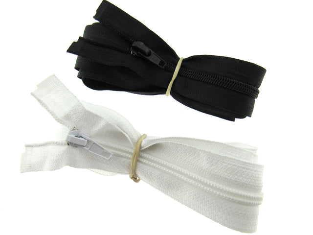 Extra long nylon open end zips 140cm long