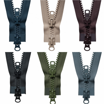 Two Way Plastic Open End Zips