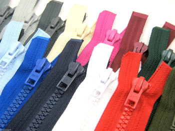 Plastic Open End Zips