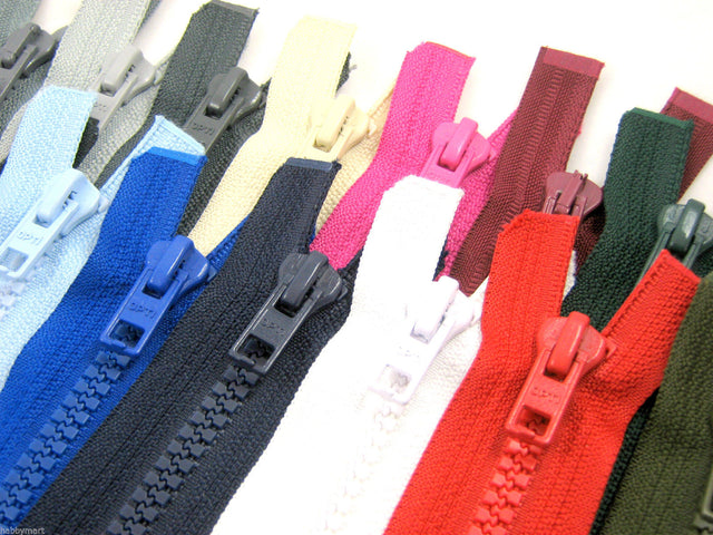 Plastic Open End Zips