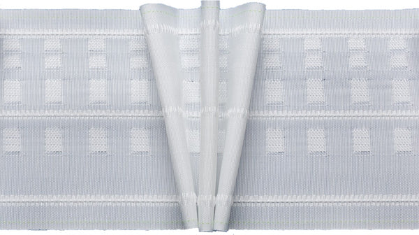 Pinch Pleat Curtain Tape - 100mm (4") Wide - 3 Pleats - 1:2.5 Fullness - MOLTO