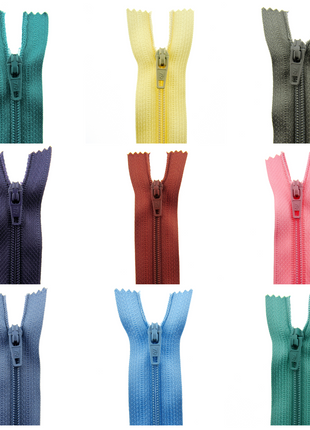 5 Pack Nylon Closed End Trebla Zips 3mm Dark Neutrals Cushion Fasteners - ThreadandTrimmings