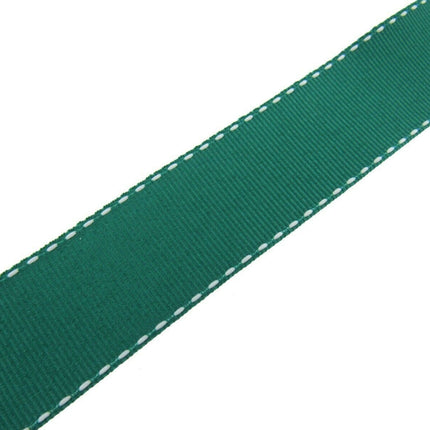 Side Stitched Grosgrain Ribbon Contrasting Edge 25mm Trim 3m Pack