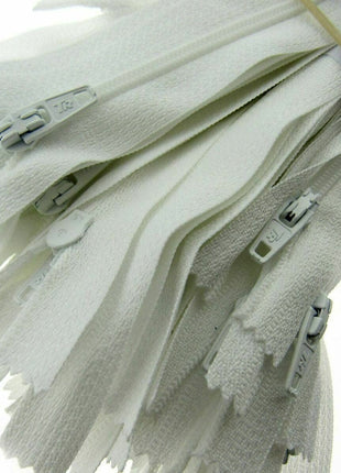 Nylon Closed End Trebla Zips 10 Pack Brights Neutrals Dresses Skirts Crafts - ThreadandTrimmings