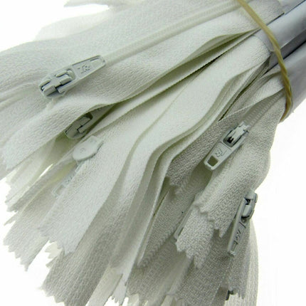 Nylon Closed End Trebla Zips 10 Pack Brights Neutrals Dresses Skirts Crafts - ThreadandTrimmings