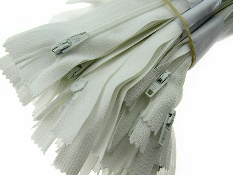 Nylon Closed End Trebla Zips 10 Pack Brights Neutrals Dresses Skirts Crafts - ThreadandTrimmings
