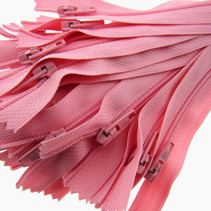 5 Pack Nylon Closed End Trebla Zips 3mm Pastels Brights Cushion Fasteners