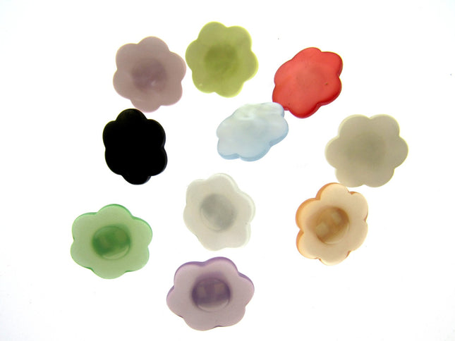 Daisy Flower Shank Buttons Bright Pastel Colours Sewing Craft CP18 13-18mm