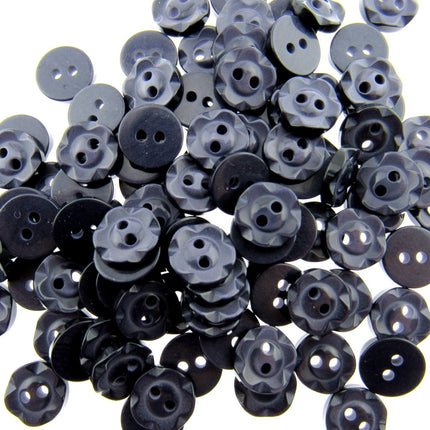 Round Baby Fruit Gum Buttons Dished Edge 2 Hole Sewing Fasteners Pack