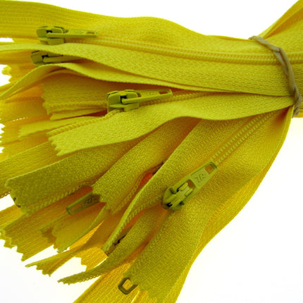 Nylon Closed End Trebla Zips 10 Pack Pastels Sorbet Shades Dresses Crafts - ThreadandTrimmings