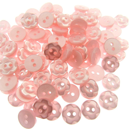Round Baby Fruit Gum Buttons Dished Edge 2 Hole Sewing Fasteners Pack