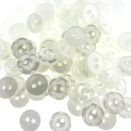 Round Baby Fruit Gum Buttons Dished Edge 2 Hole Sewing Fasteners Pack