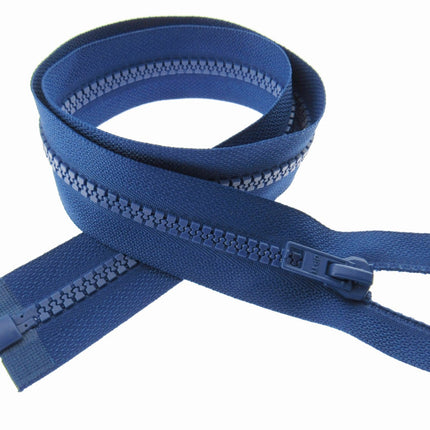 Heavy Duty Plastic Open End Zip Chunky Moulded Delrin 6mm Fastener Jacket Coat - ThreadandTrimmings