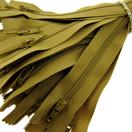 Nylon Closed End Trebla Zips 10 Pack Pastels Sorbet Shades Dresses Crafts - ThreadandTrimmings