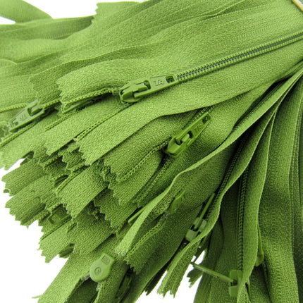 Nylon Closed End Trebla Zips 10 Pack Pastels Sorbet Shades Dresses Crafts - ThreadandTrimmings