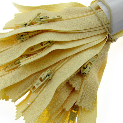 Nylon Closed End Trebla Zips 10 Pack Pastels Sorbet Shades Dresses Crafts - ThreadandTrimmings