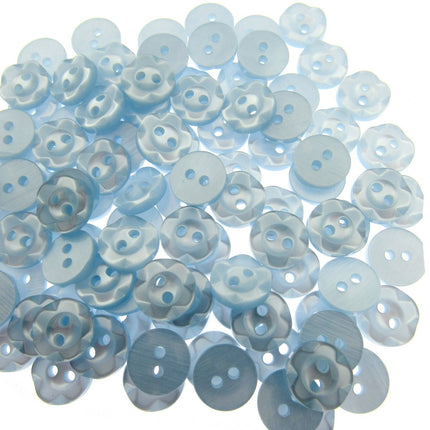 Round Baby Fruit Gum Buttons Dished Edge 2 Hole Sewing Fasteners Pack