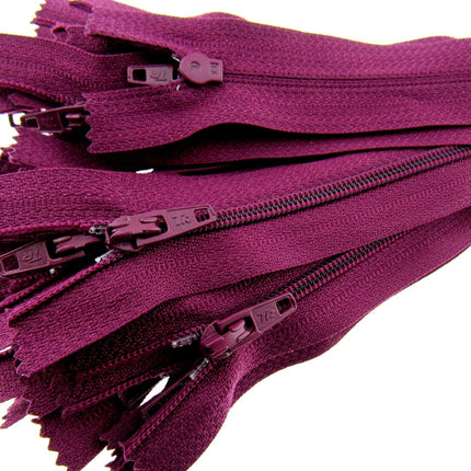 Nylon Closed End Trebla Zips 10 Pack Pastels Sorbet Shades Dresses Crafts - ThreadandTrimmings