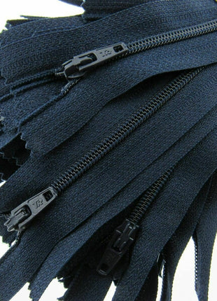 Nylon Closed End Trebla Zips 10 Pack Brights Neutrals Dresses Skirts Crafts - ThreadandTrimmings