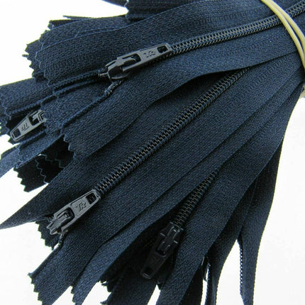 Nylon Closed End Trebla Zips 10 Pack Brights Neutrals Dresses Skirts Crafts - ThreadandTrimmings