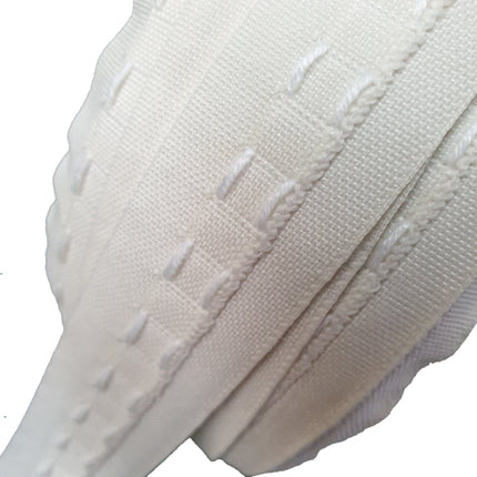 Cream Curtain Heading Tape - Polly-Cotton Pencil Pleat - 25mm (1") Wide CT25100C - ThreadandTrimmings