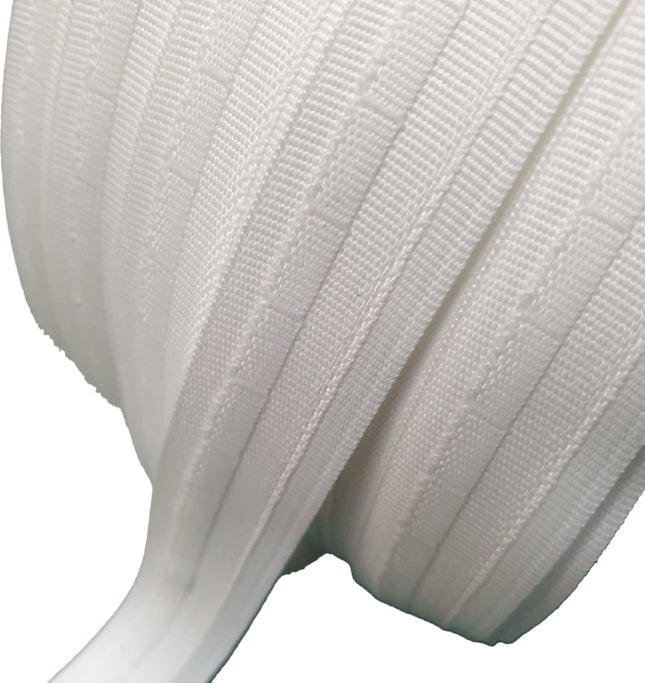 Roman Blind Pocket Rod Tape 19mm 3/4 Inch Wide White Choice of Lengths - RB001 - ThreadandTrimmings