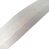 Cream Curtain Heading Tape - 25mm (1") Wide x 100m (Whole Roll)