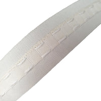 Cream Curtain Heading Tape - 25mm (1") Wide x 100m (Whole Roll)