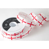 Berisford's  St Georges Cross Patriotic Satin Ribbon (Choose 25mm and 35mm)