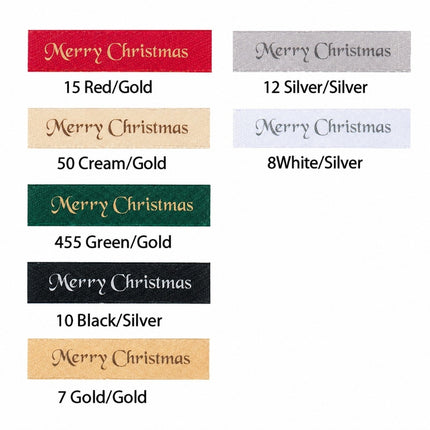 Berisforce Merry Christmas Ribbon Satin