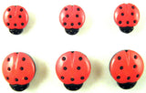 Ladybird Buttons (sizes 15mm & 20mm) CN16