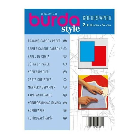 Tracing Paper Tissue Carbon Paper by Burda 2 Dressmaker Sheets Per Pack - BTPC - ThreadandTrimmings