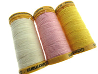 Tacking Thread by Gutermann Tailor Tacks - 6 x 200m Reels - Natural/Pink/Yellow