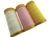 Tacking Thread by Gutermann Tailor Tacks - 6 x 200m Reels - Natural/Pink/Yellow
