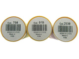 Tacking Thread by Gutermann Tailor Tacks - 6 x 200m Reels - Natural/Pink/Yellow