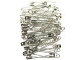 Nickel Plated Steel Safety Pins - 50 x 54mm / 2 Inch Long Approx